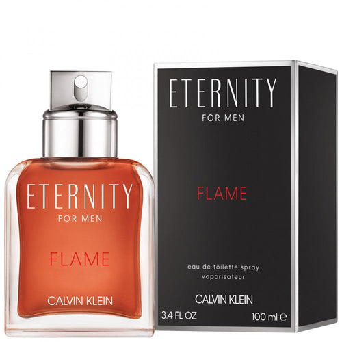 Calvin Klein Eternity Flame for Men Eau de Toilette 100 ml bottle and box