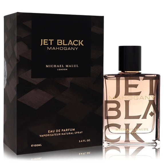 Michael Malul Jet Black Mahogany Eau de Parfum 100 ml bottle and box