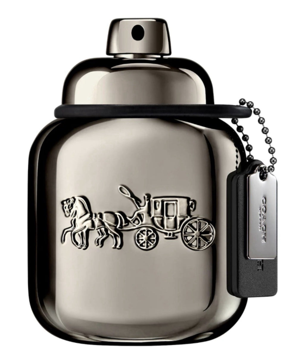 Coach Pure Platinum Parfum bottle with logo