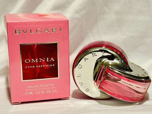 BVLGARI Omnia Pink Sapphire EDT 15ml bottle and box