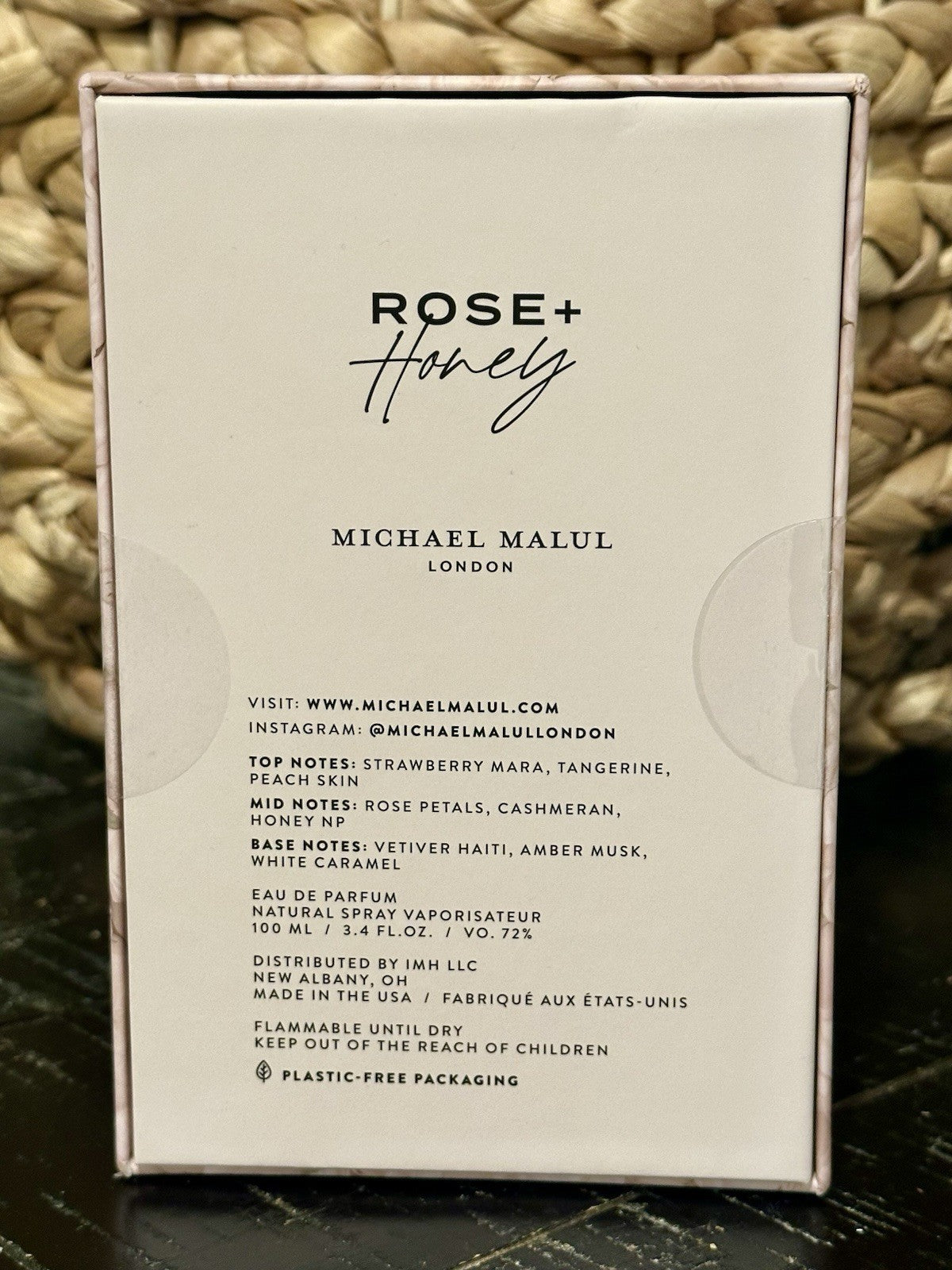 Michael Malul Rose + Honey EDP box front
