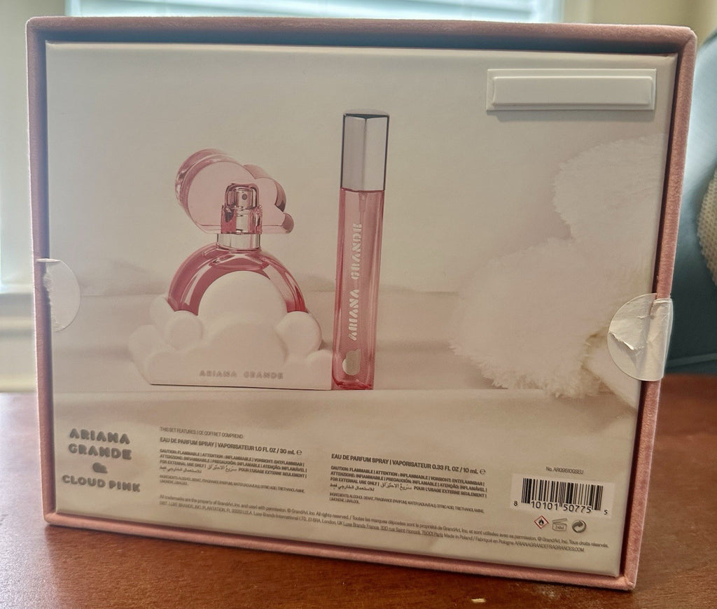 Ariana Grande Cloud Pink Gift Set ( EDP + Travel Spray) Eau de Parfum for Women 30 ml