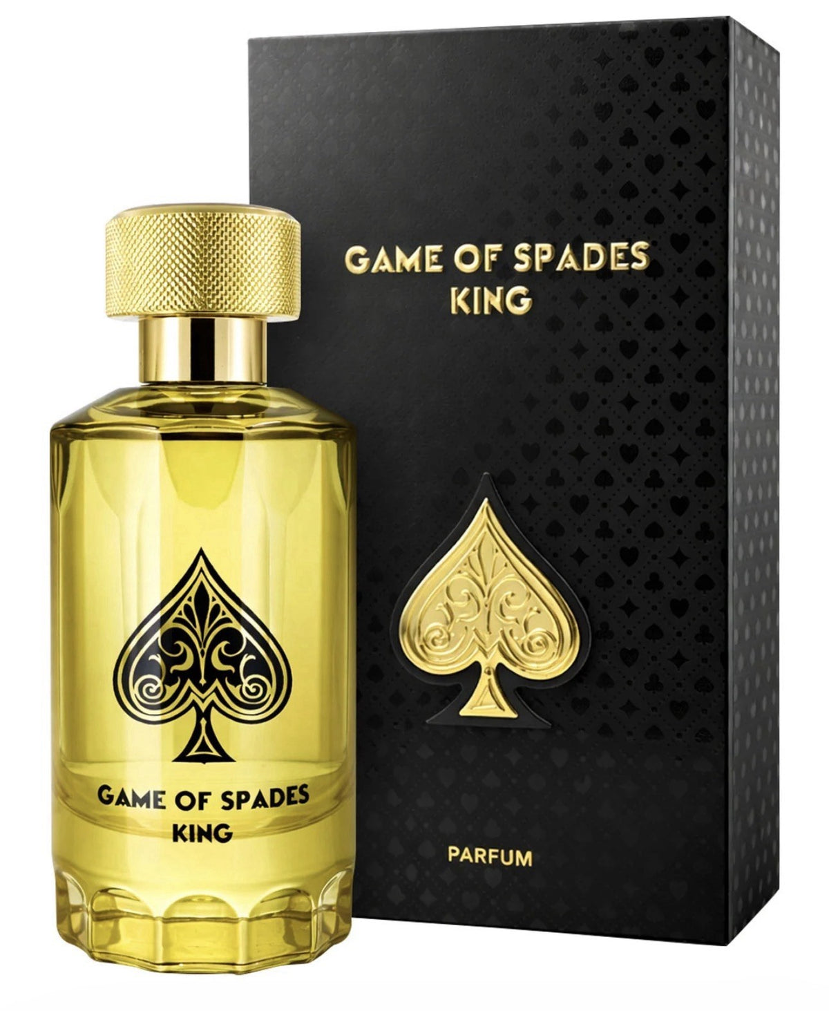 Jo Milano Game of Spades King parfum bottle and box