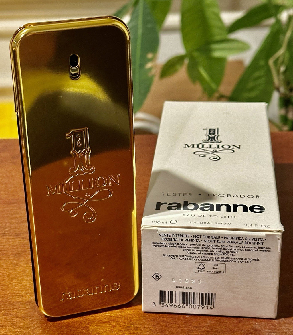 Rabanne 1 Million bottle with engraved logo