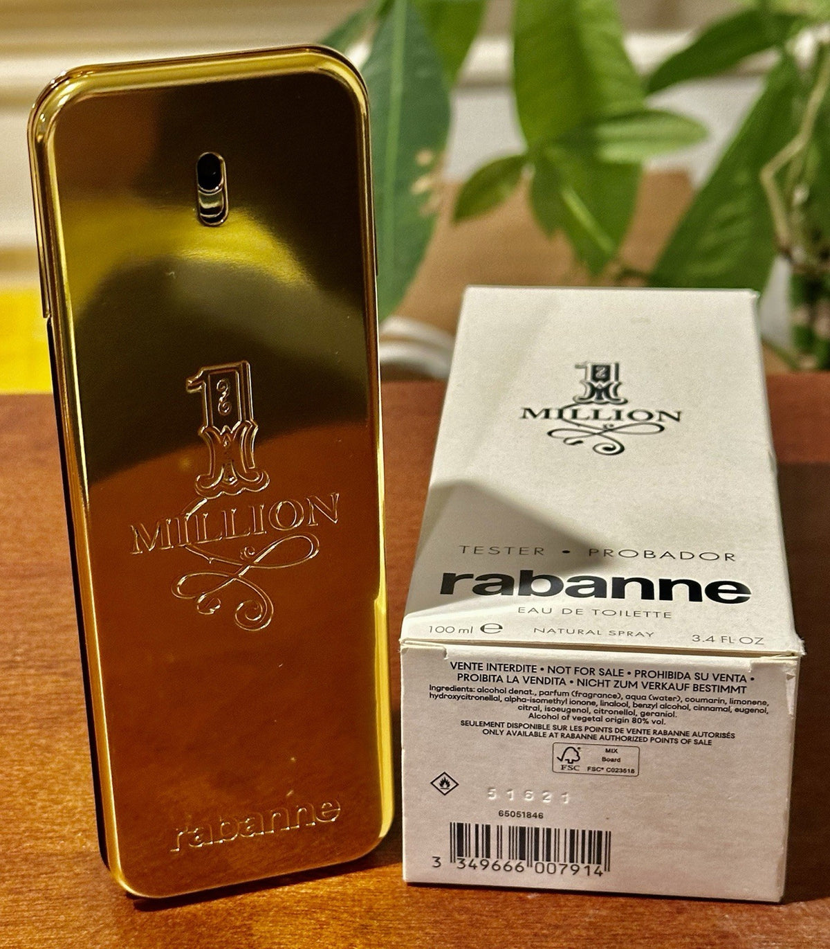 Rabanne 1 Million bottle with engraved logo