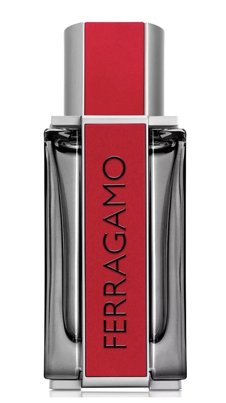 Ferragamo Red Leather Pour Homme EDP bottle side