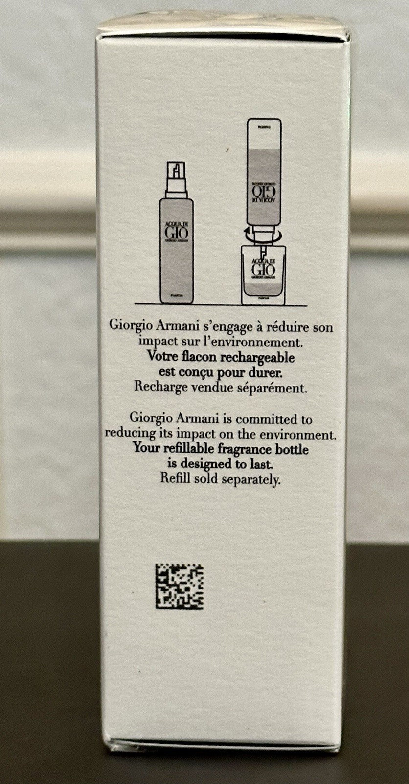 Acqua di Gio Parfum box back