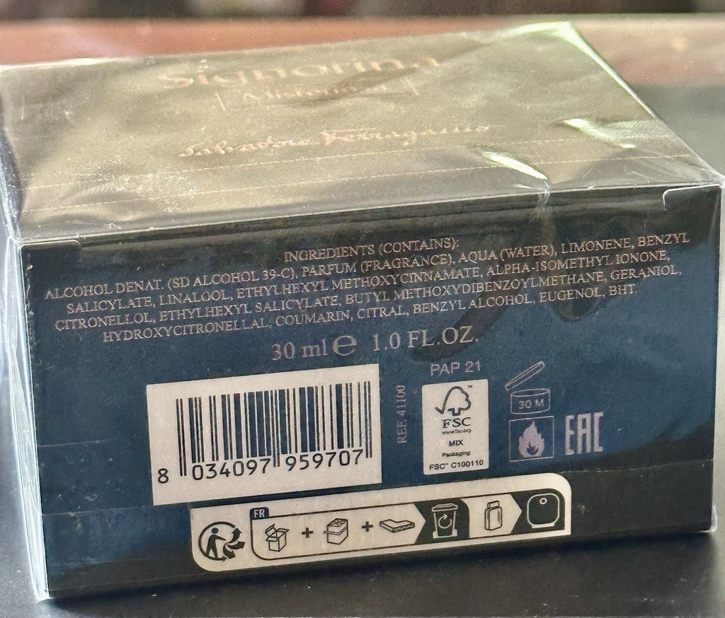 Salvatore Ferragamo Signorina Misteriosa box barcode