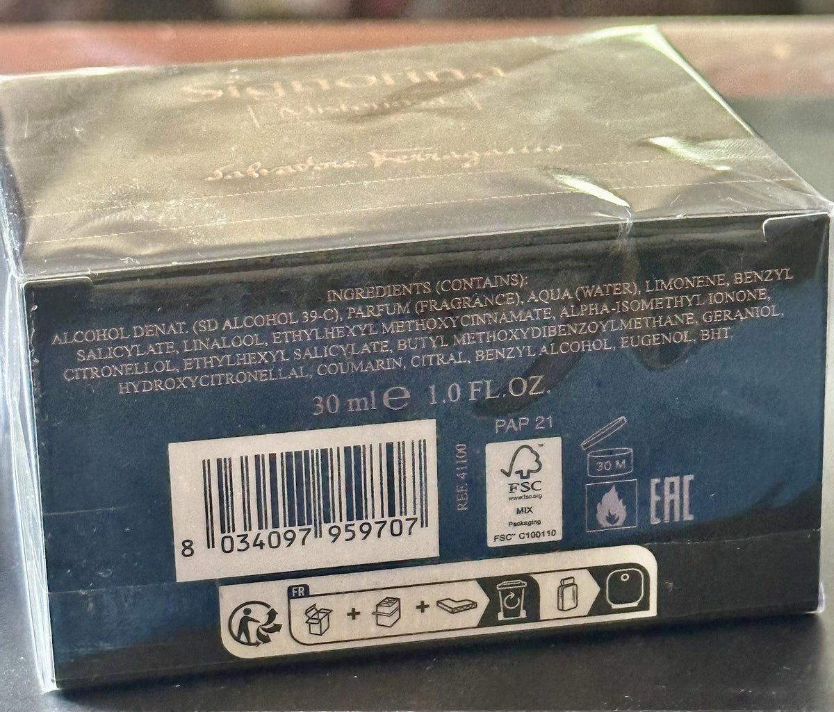 Salvatore Ferragamo Signorina Misteriosa box barcode