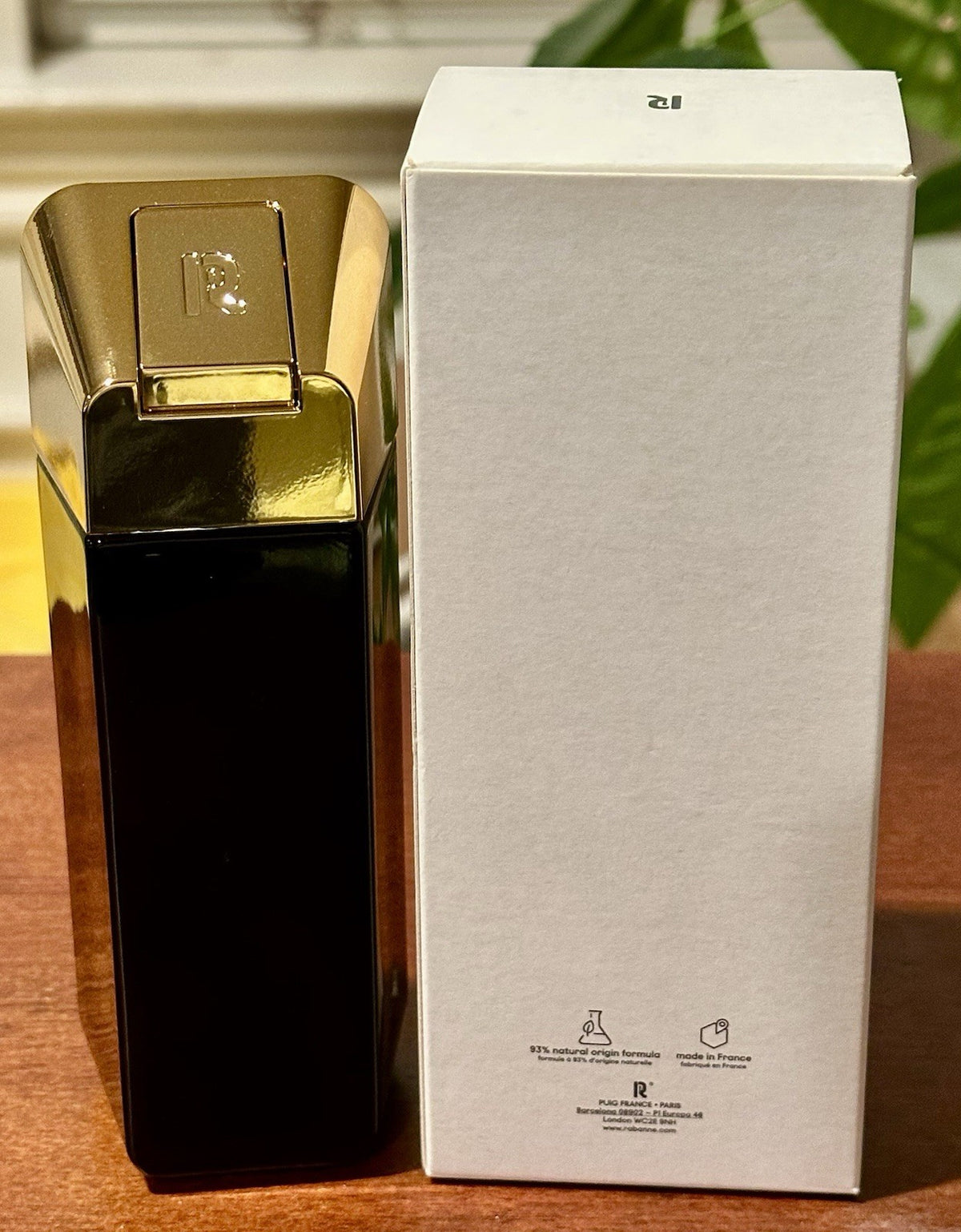 Rabanne 1 Million box back