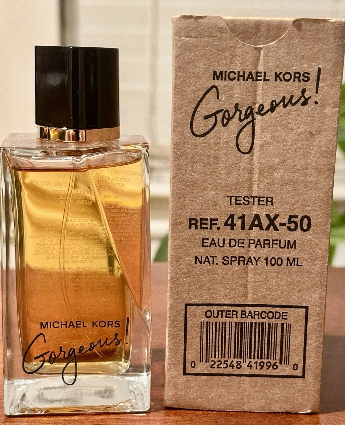 Michael Kors Gorgeous EDP 100ml box and bottle