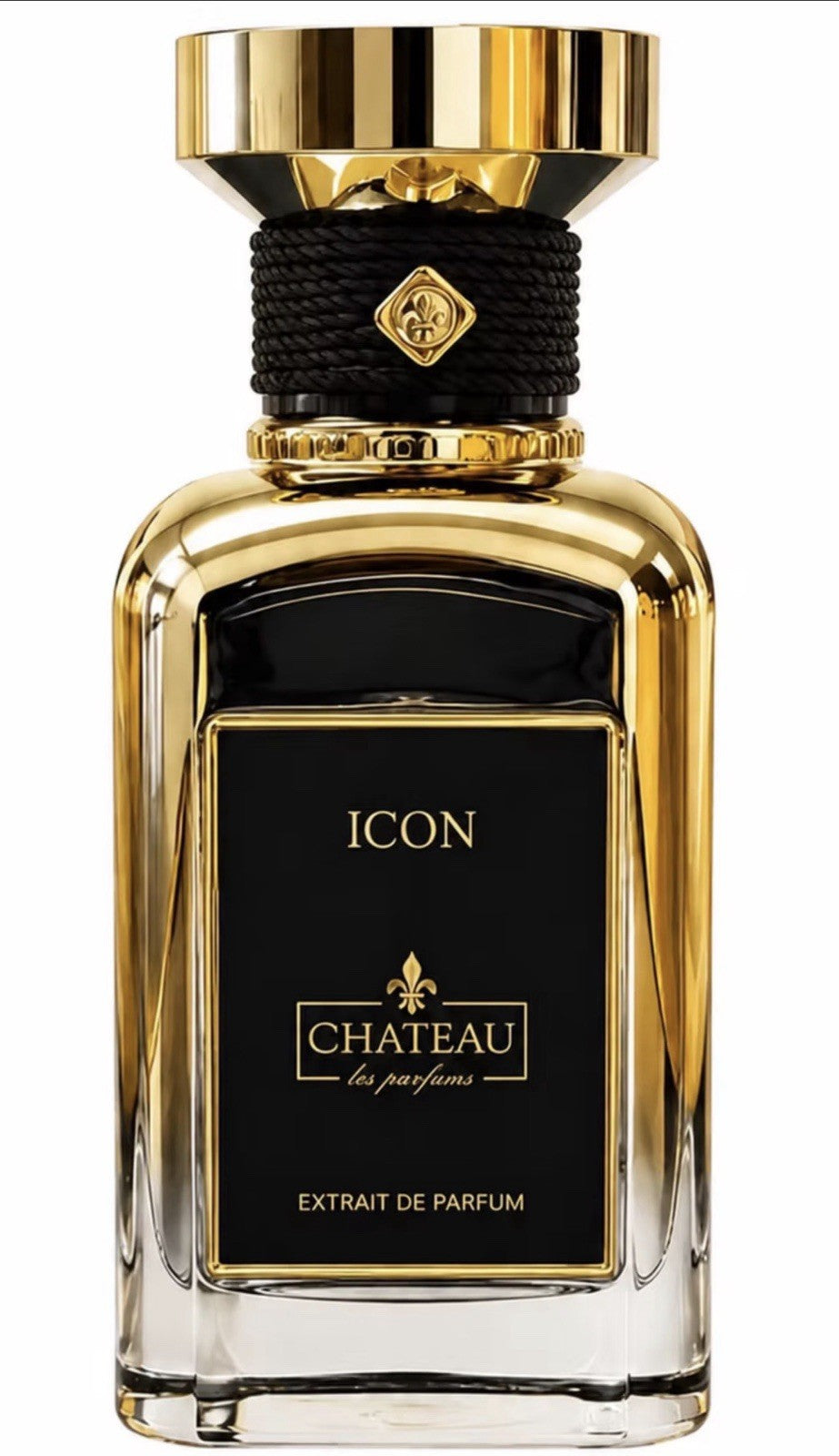 Chateau Les Parfums Icon bottle with gold cap