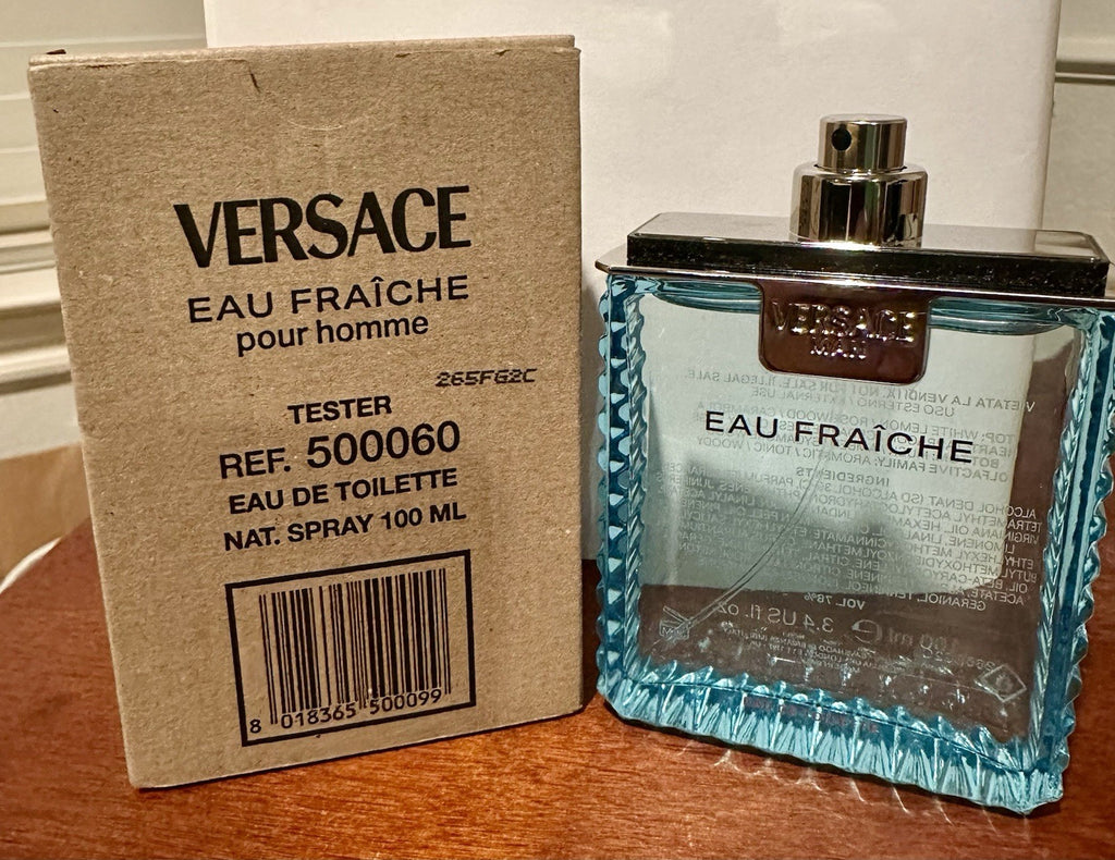 Versace Eau Fraiche EDT bottle with Greek key box