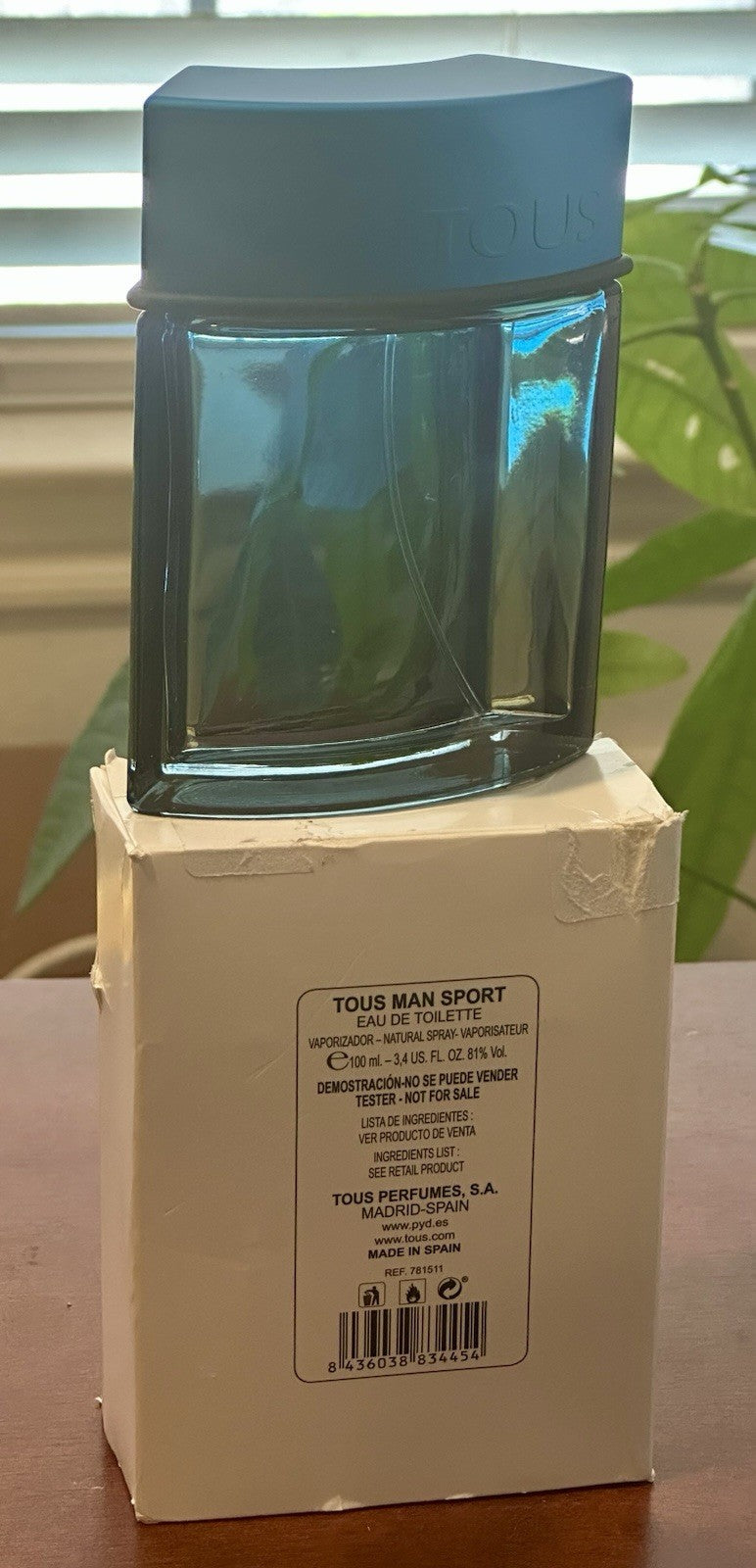 Tous Man Sport bottle side