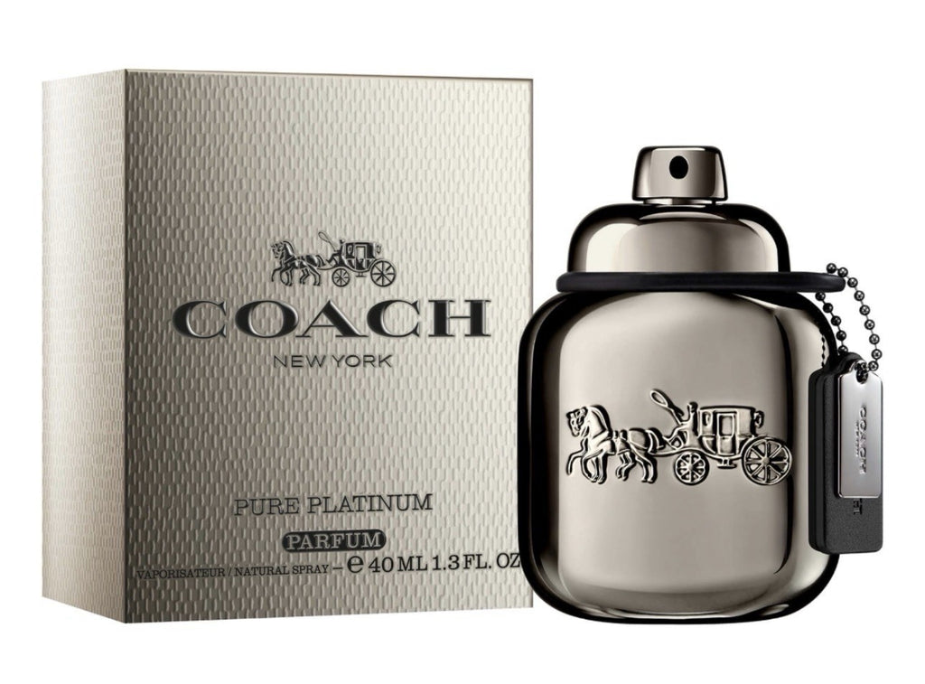 Coach Pure Platinum Parfum 40ml bottle and box