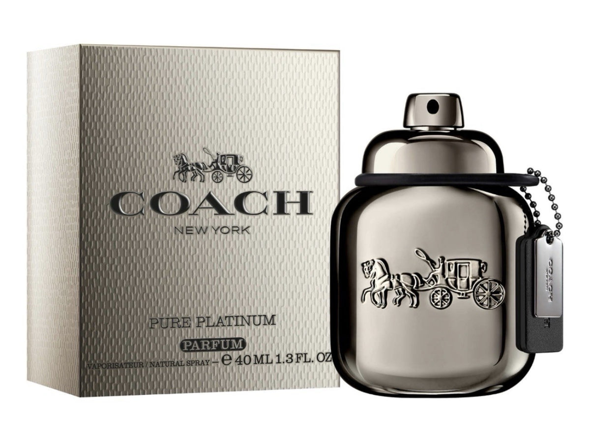 Coach Pure Platinum Parfum 40ml bottle and box