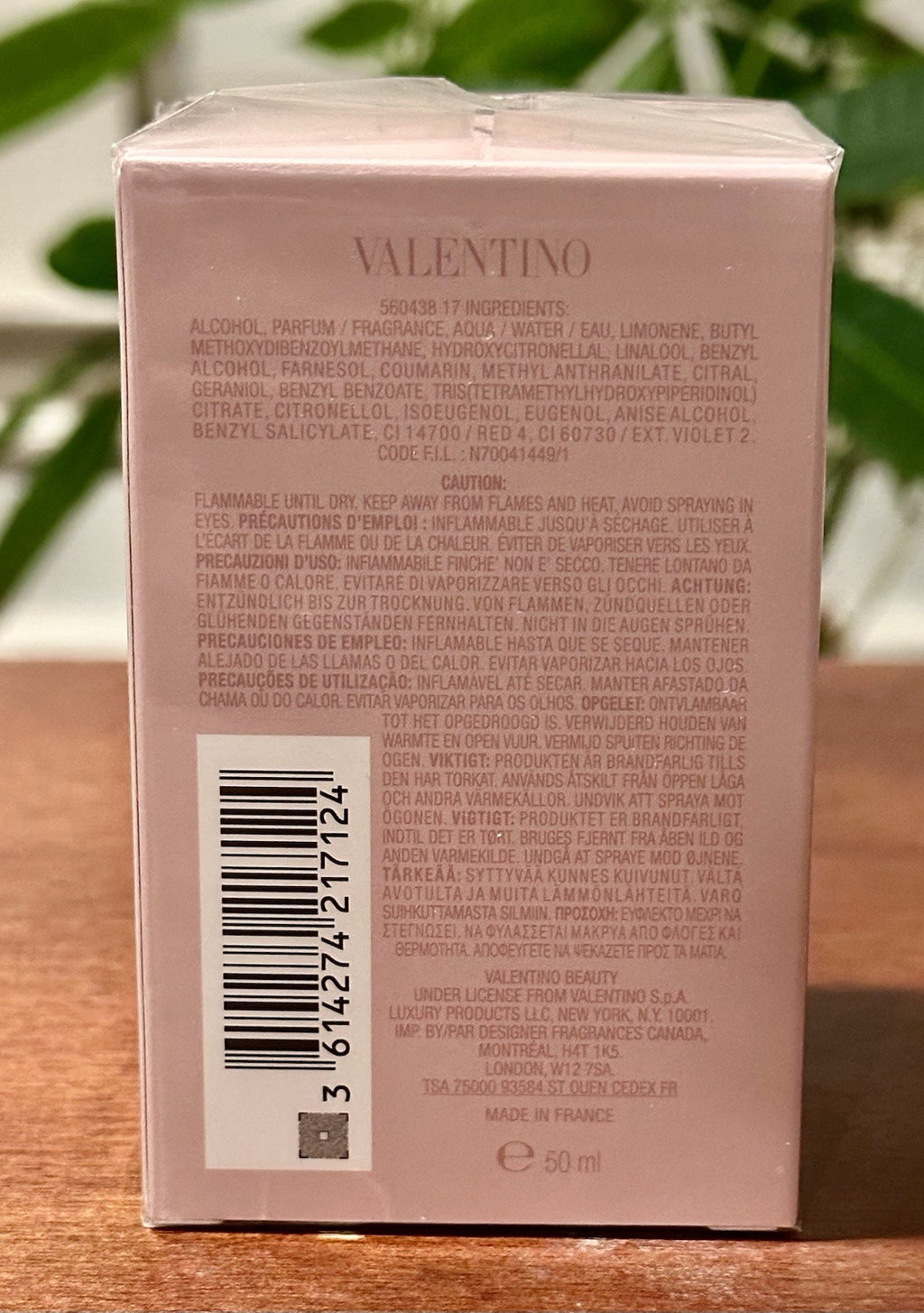 Valentino Valentina EDP box back
