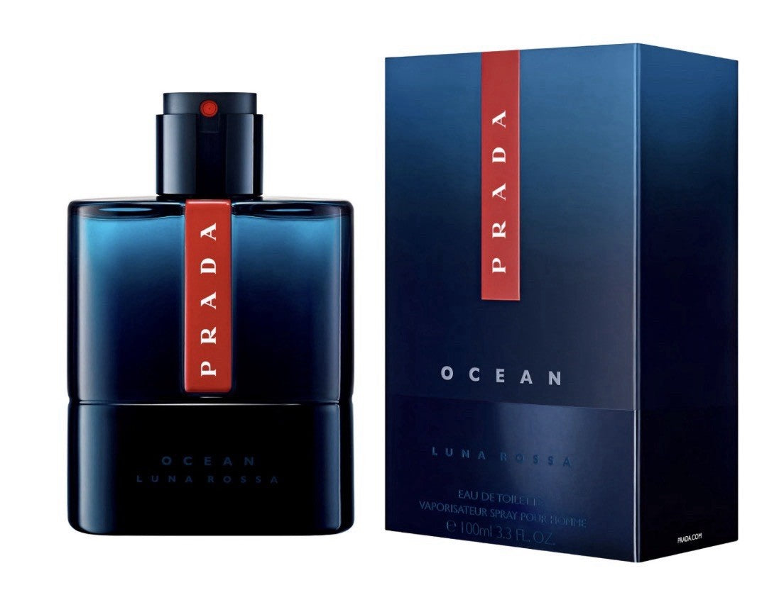Prada Luna Rossa Ocean EDT box and bottle