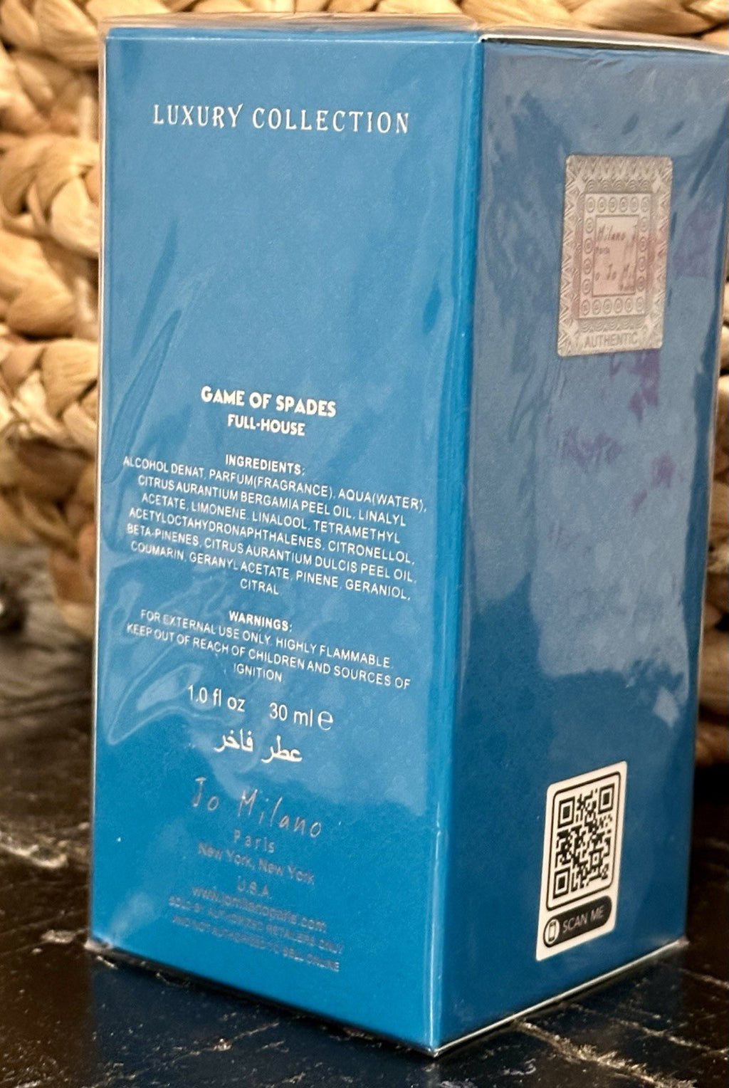 Jo Milano Game of Spades Full House box seal