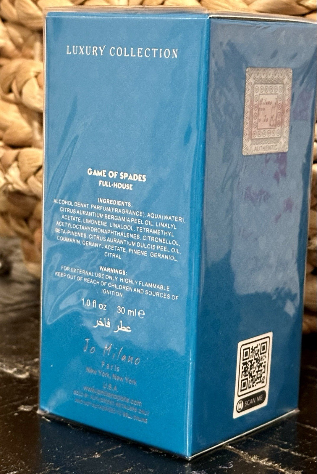 Jo Milano Game of Spades Full House box seal