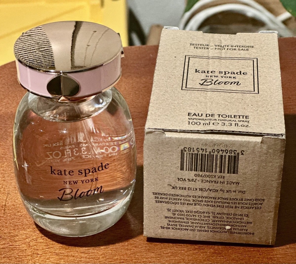 Kate Spade Bloom bottle and box