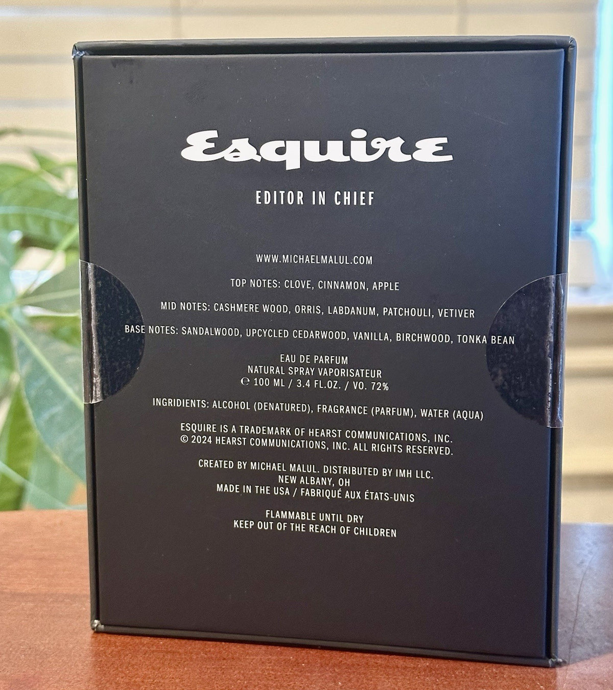 Editor in Chief Esquire by Michael Malul Eau de Parfum for Men 100 ml