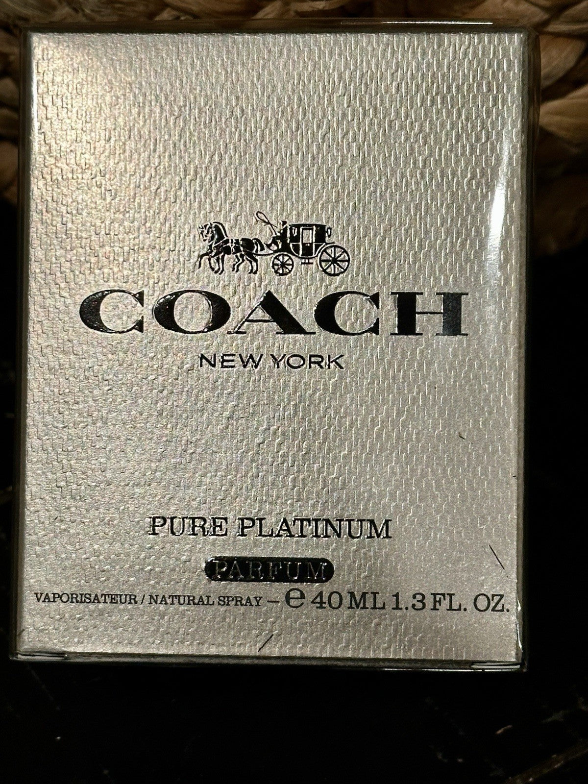 Coach Pure Platinum Parfum bottle front