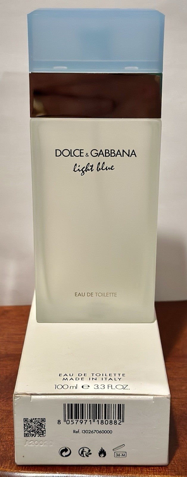 Light Blue EDT bottle detail