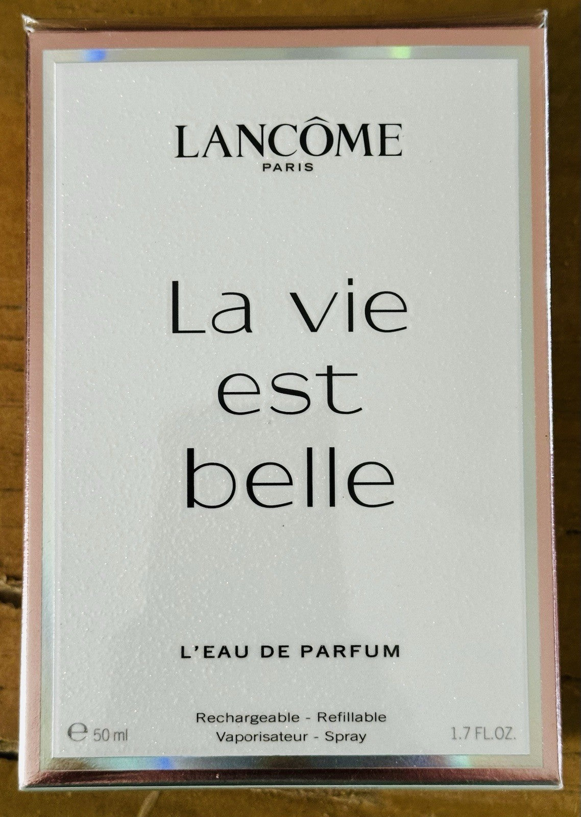 Lancôme La Vie Est Belle EDP box pink edges